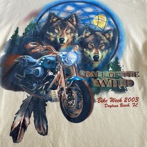 Vintage 2003 double sided Daytona beach Florida bike week made in the USA 🇺🇸